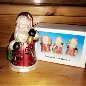 BNIB REPUBLIC IMPORT SANTA VOTIVE HOLDER